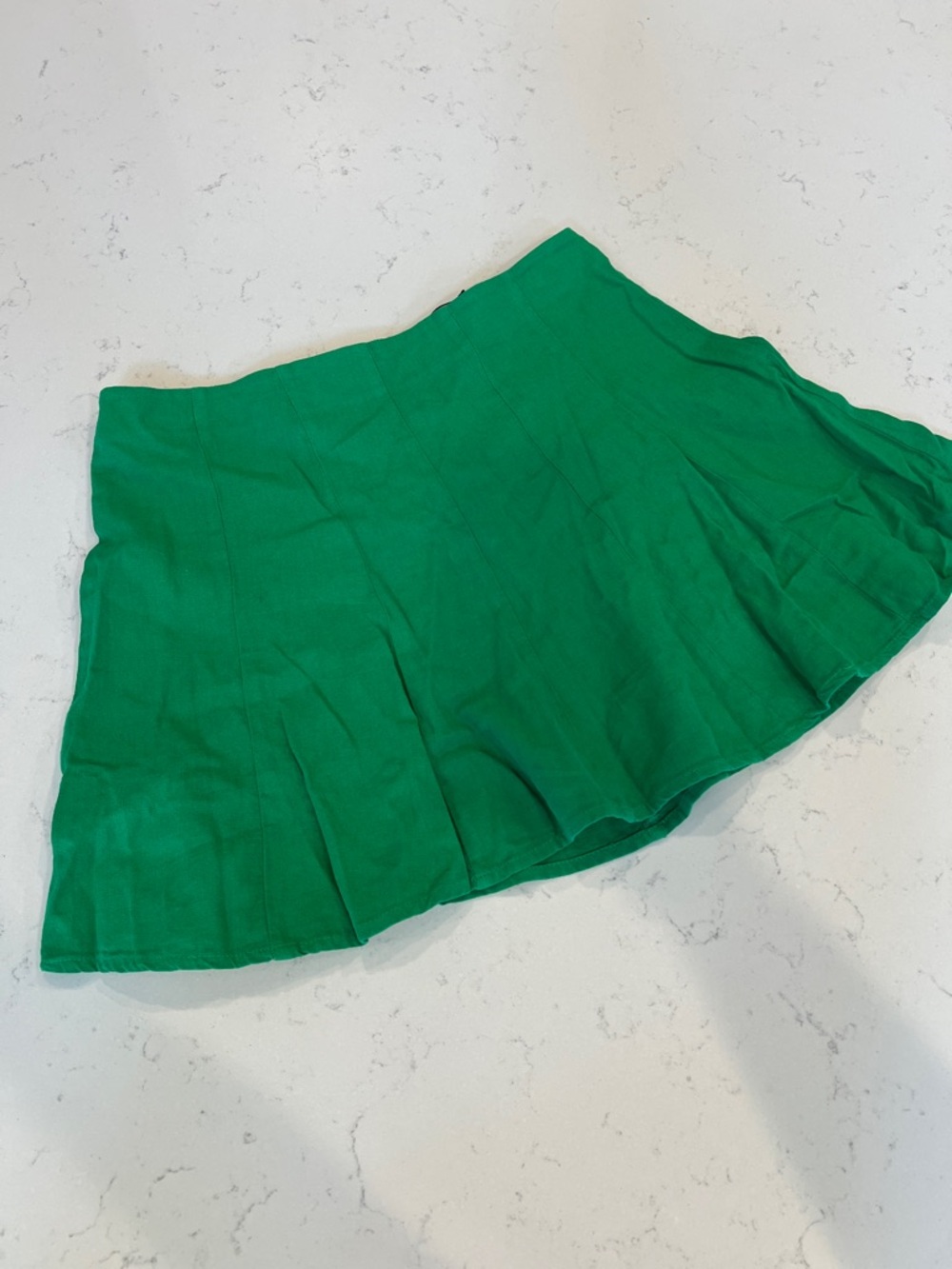 Zara green mini Women's Skirt - Classic A-Line